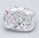 Natural Diamond 2.50 Carats, Cushion with  Cut, D Color, VS1 Clarity and Certified by GIA