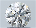 Diamante Natural 0.75 quilates, Redondo , Color H, claridad VVS1 y certificado GIA