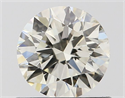 Natural Diamond 0.70 Carats, Round with Excellent Cut, J Color, VS2 Clarity and Certified by IGI