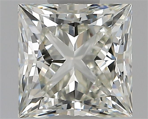 Picture of Natural Diamond 1.01 Carats, Princess with  Cut, J Color, VS2 Clarity and Certified by GIA
