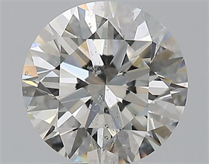 Picture of Natural Diamond 2.01 Carats, Round with Excellent Cut, H Color, SI2 Clarity and Certified by GIA