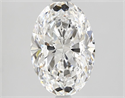 Natural Diamond 2.20 Carats, Oval with  Cut, D Color, VS1 Clarity and Certified by GIA