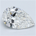Diamante Natural 2.01 quilates, De pera , Color E, claridad SI1 y certificado GIA