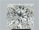 Natural Diamond 3.04 Carats, Princess with  Cut, H Color, IF Clarity and Certified by IGI