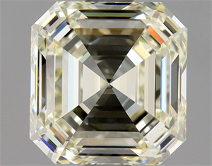 Foto Diamante Natural 1.50 quilates, Asscher , Color N, claridad VVS2 y certificado GIA de
