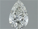 Natural Diamond 0.50 Carats, Pear with  Cut, H Color, VS2 Clarity and Certified by IGI