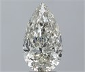 Natural Diamond 3.30 Carats, Pear with  Cut, J Color, SI2 Clarity and Certified by IGI