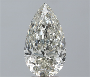 Picture of Natural Diamond 3.30 Carats, Pear with  Cut, J Color, SI2 Clarity and Certified by IGI