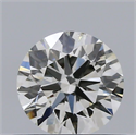 Natural Diamond 0.43 Carats, Round with Excellent Cut, G Color, SI2 Clarity and Certified by IGI