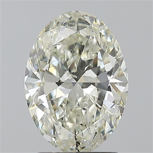 Picture of Natural Diamond 2.01 Carats, Oval with  Cut, L Color, SI2 Clarity and Certified by GIA