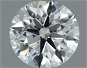 Natural Diamond 0.50 Carats, Round with Excellent Cut, H Color, VS2 Clarity and Certified by GIA