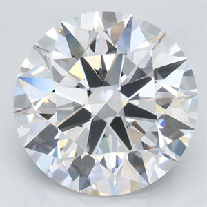 Picture of Lab Grown Diamond 3.15 Carats, Round with Ideal Cut, D Color, IF Clarity and Certified by IGI