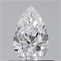 Natural Diamond 0.50 Carats, Pear with  Cut, D Color, VVS1 Clarity and Certified by GIA
