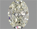 Natural Diamond 0.70 Carats, Oval with  Cut, L Color, VS2 Clarity and Certified by GIA