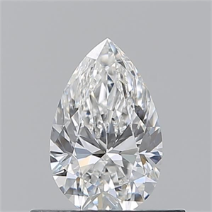 Picture of Natural Diamond 0.51 Carats, Pear with  Cut, E Color, VS1 Clarity and Certified by GIA