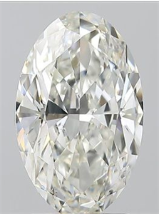 Foto Diamante Natural 2.02 quilates, Ovalado , Color J, claridad SI2 y certificado GIA de
