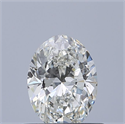 Natural Diamond 0.51 Carats, Oval with  Cut, G Color, IF Clarity and Certified by IGI