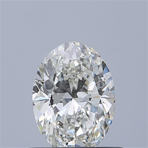 Picture of Natural Diamond 0.51 Carats, Oval with  Cut, G Color, IF Clarity and Certified by IGI