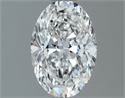 Natural Diamond 0.90 Carats, Oval with  Cut, G Color, VS2 Clarity and Certified by GIA