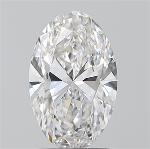 Foto Diamante Natural 1.70 quilates, Ovalado , Color E, claridad VVS2 y certificado GIA de