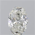 Natural Diamond 1.23 Carats, Oval with  Cut, I Color, SI2 Clarity and Certified by GIA