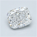 Diamante Natural 1.22 quilates, Del cojín , Color D, claridad VS1 y certificado GIA