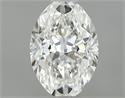 Natural Diamond 0.42 Carats, Oval with  Cut, H Color, IF Clarity and Certified by GIA