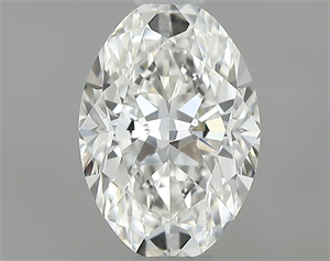 Picture of Natural Diamond 0.42 Carats, Oval with  Cut, H Color, IF Clarity and Certified by GIA