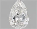 Natural Diamond 0.51 Carats, Pear with  Cut, F Color, SI1 Clarity and Certified by GIA