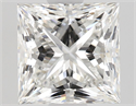 Natural Diamond 1.02 Carats, Princess with  Cut, F Color, VVS1 Clarity and Certified by GIA