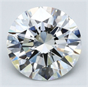 Natural Diamond 3.33 Carats, Round with Excellent Cut, F Color, VS1 Clarity and Certified by GIA