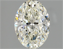 Natural Diamond 1.41 Carats, Oval with  Cut, J Color, SI1 Clarity and Certified by GIA