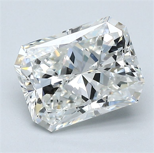 Picture of Natural Diamond 2.01 Carats, Radiant with  Cut, G Color, VVS2 Clarity and Certified by GIA
