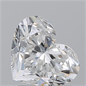 Natural Diamond 1.50 Carats, Heart with  Cut, F Color, VS1 Clarity and Certified by GIA
