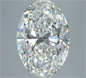 Natural Diamond 3.01 Carats, Oval with  Cut, G Color, VS2 Clarity and Certified by GIA