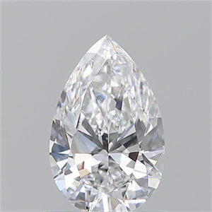 Picture of Natural Diamond 0.72 Carats, Pear with  Cut, D Color, VVS2 Clarity and Certified by GIA