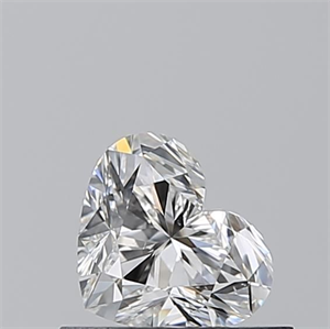 Picture of Natural Diamond 0.55 Carats, Heart with  Cut, F Color, SI1 Clarity and Certified by GIA