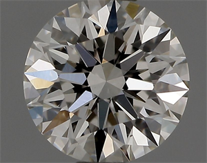 Picture of Natural Diamond 0.56 Carats, Round with Excellent Cut, H Color, VS2 Clarity and Certified by GIA