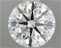 Natural Diamond 0.72 Carats, Round with Excellent Cut, I Color, VS2 Clarity and Certified by GIA