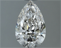 Natural Diamond 0.70 Carats, Pear with  Cut, I Color, SI2 Clarity and Certified by GIA