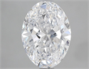 Natural Diamond 2.01 Carats, Oval with  Cut, D Color, SI1 Clarity and Certified by GIA