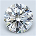 Natural Diamond 5.08 Carats, Round with Excellent Cut, G Color, SI1 Clarity and Certified by GIA