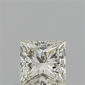 Picture of Natural Diamond 0.53 Carats, Princess with  Cut, K Color, VS1 Clarity and Certified by GIA