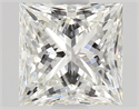 Natural Diamond 0.80 Carats, Princess with  Cut, H Color, VVS1 Clarity and Certified by GIA
