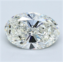 Diamante Natural 2.50 quilates, Ovalado , Color I, claridad VS1 y certificado GIA