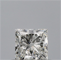 Natural Diamond 0.41 Carats, Princess with  Cut, H Color, VVS1 Clarity and Certified by GIA