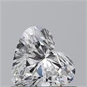 Natural Diamond 0.50 Carats, Heart with  Cut, F Color, VVS2 Clarity and Certified by GIA