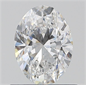 Natural Diamond 0.70 Carats, Oval with  Cut, D Color, VS2 Clarity and Certified by GIA