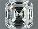 Natural Diamond 1.00 Carats, Asscher with  Cut, J Color, SI1 Clarity and Certified by IGI