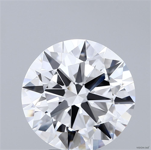 Picture of Lab Grown Diamond 6.01 Carats, Round with Excellent Cut, F Color, VS1 Clarity and Certified by IGI